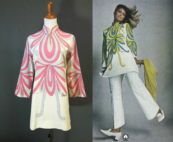1968 Vera minidress, 1960s Vera Neumann, sailcloth