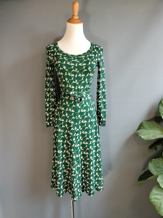 1970s diane von furstenberg dress, small size, gr… - image 1