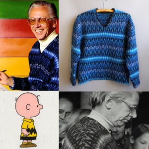 1950-1960-talets svenska intarsiaulltröja, pulkamönster, Island Jersey Modeler, Hans Heitsch, unisex skidkläder