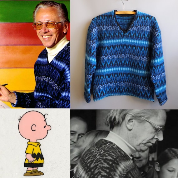 1950s-1960s Swedish Intarsia Wool Sweater, Pulka Pattern, Iceland