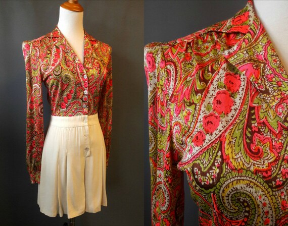 1940s rayon jersey/herringbone playsuit/romper, 19