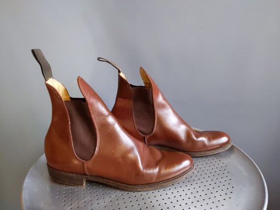 size 7 - vintage chelsea boots, riding paddock jod