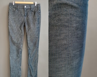 y2k bi-color corduroy pants, iridescent ribbed jeans, bdg early 2000s