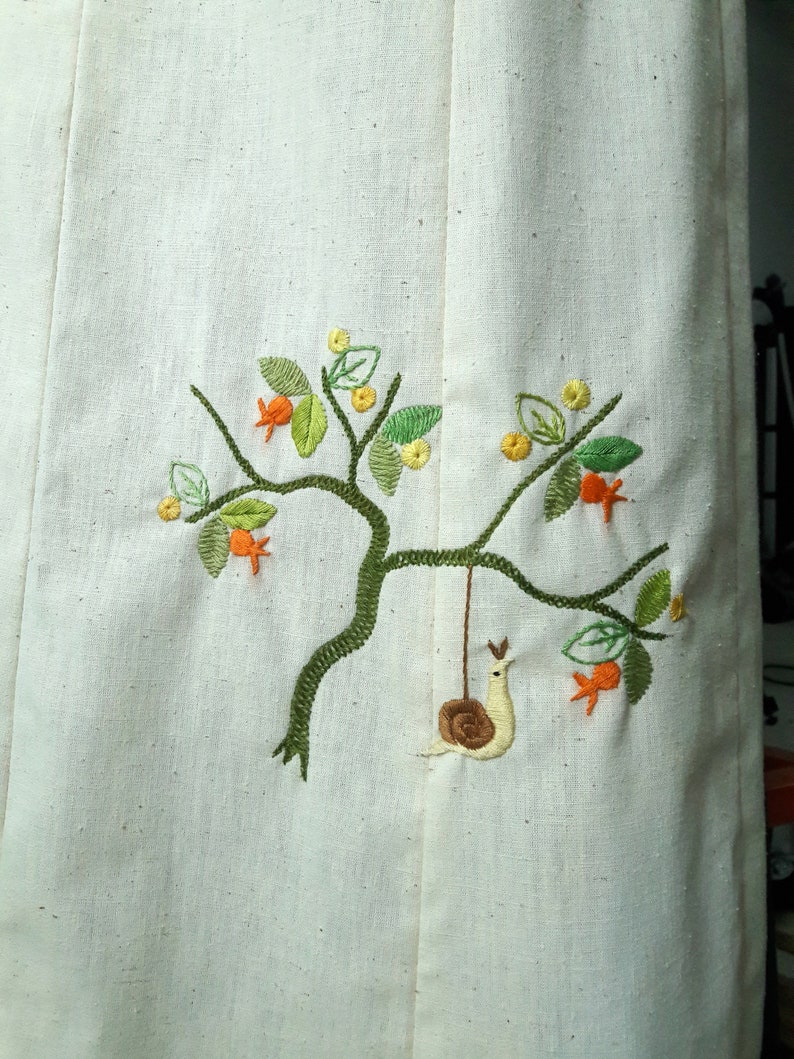 hand embroidered dress 1960s bohemian gown hippie wedding dress medium size 1960s tree of life dress 1960s caftan 1960s hippie dress