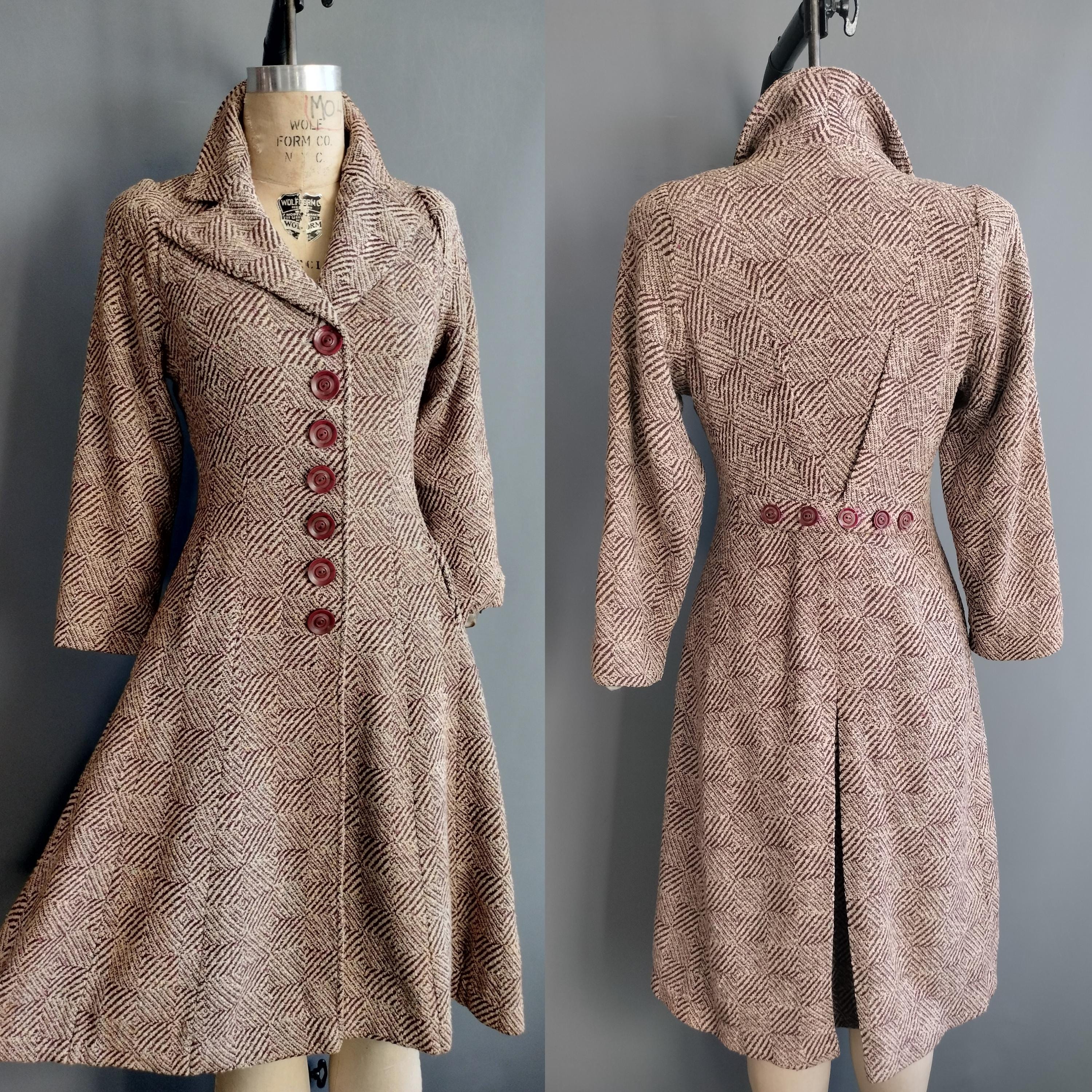 1940s Tweed Coat - Etsy