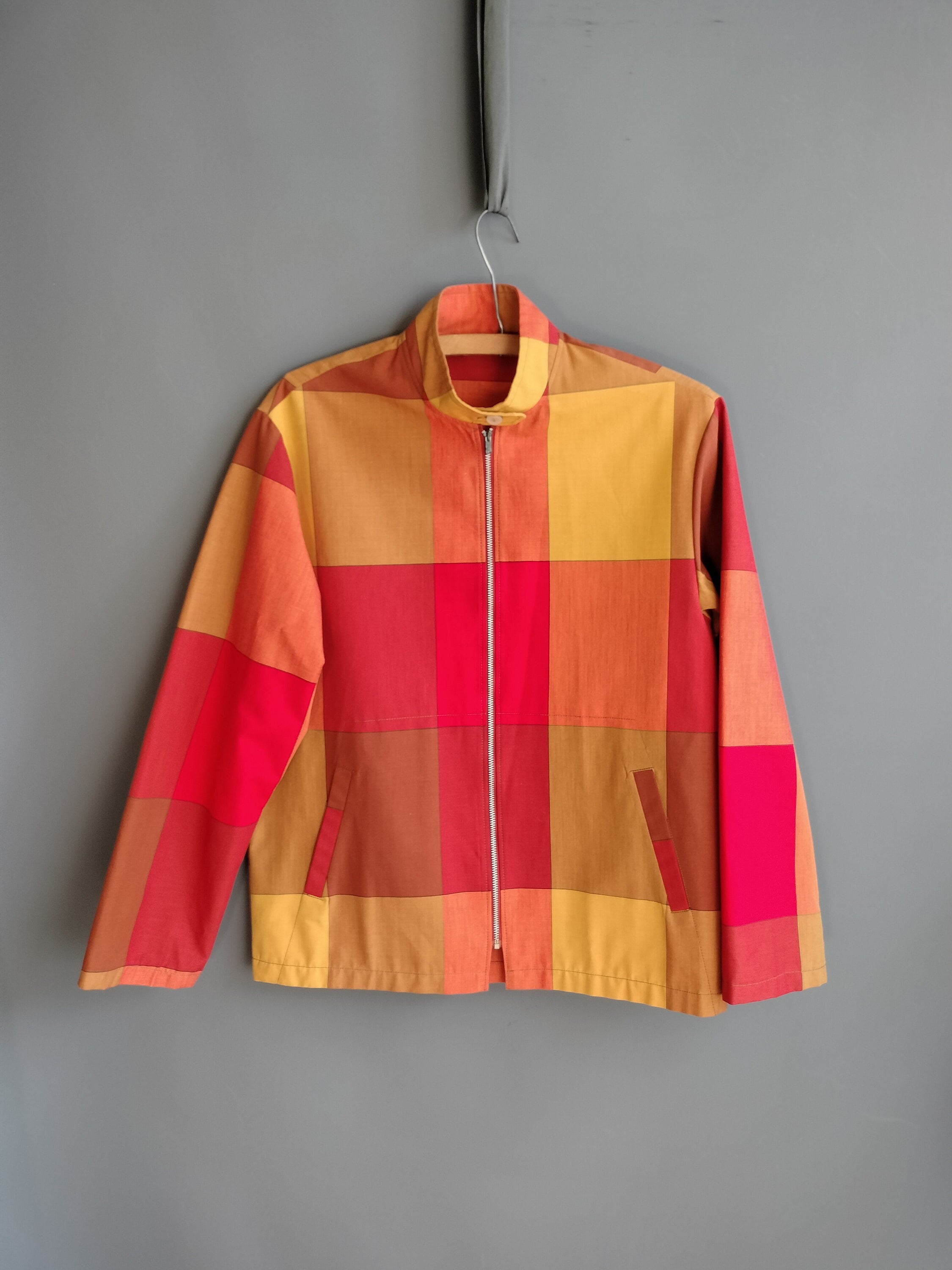 Acne studios miles check deals jacket