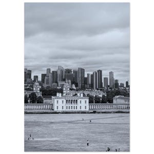 London Travel Print Black and White London Greenwich Poster Greenwich Print Minimalist London Wall Art London Greenwich Wall Print Gift Art