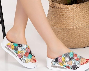 Cute Cat Face Airmax-klompen voor dames – leuke instapschoenen met gekruiste bandjes voor medisch personeel, docenten en professionals