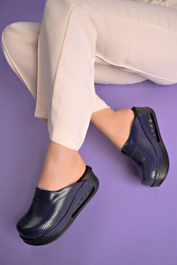 Zuecos Sanitarios Zapatos Para Esteticistas Zuecos Air Max Azul