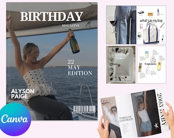 Birthday Magazine Template