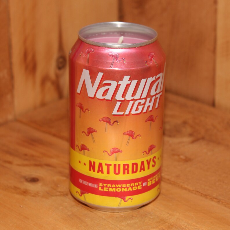 Naturdays Natural Light Beer Can Upcycled Soy Candle Etsy