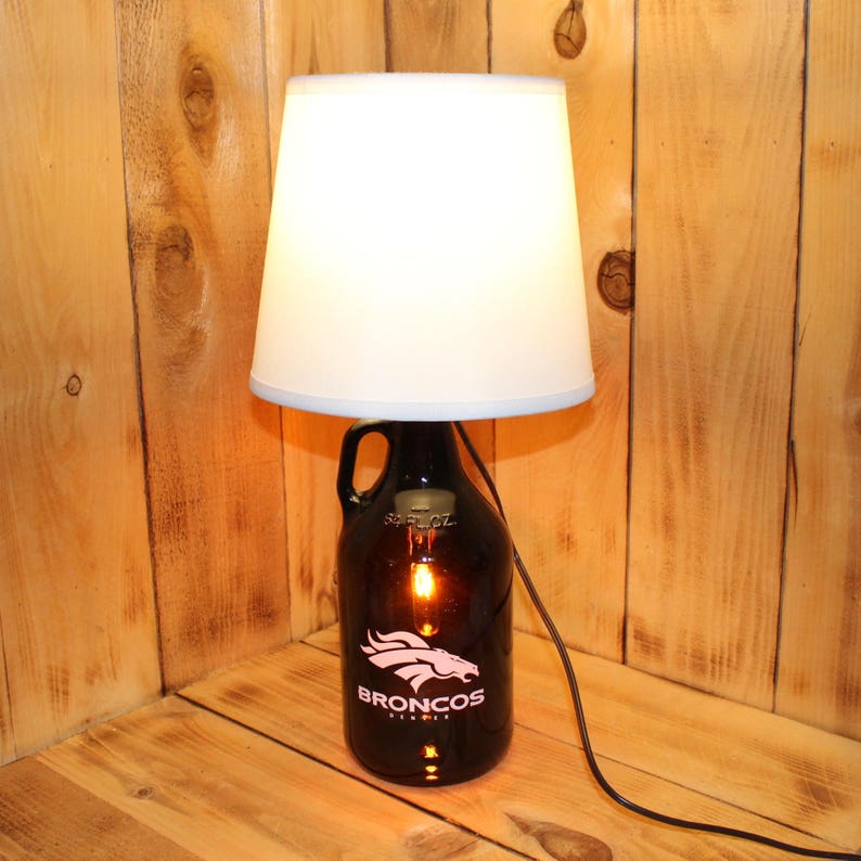 Denver Broncos Football Beer Growler Lamp With Night Light Image 0