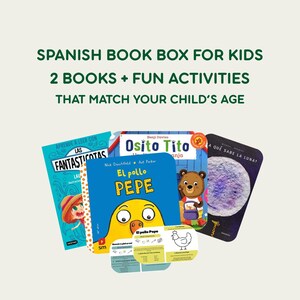 Spanish Bilingual Book Kit (2 books) | Kids' Learning Activity Set