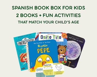 Spanish Bilingual Book Kit (2 books) | Kids' Learning Activity Set