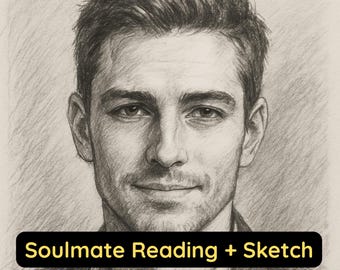 Dibujo de almas gemelas y lectura de tarot, lectura psíquica del amor, tu futuro esposo/esposa, cómo y dónde se conocerán, boceto de almas gemelas a la misma hora
