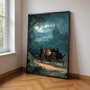 Nosferatu Vampire Poster: Framed Gothic Dark Academia Wall Art
