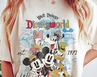 Vintage Walt Disney Disneyworld Shirt, Mickey And Friends Shirt, Retro Disneyworld Shirt, Disney Trip Tee, Disney Family Vacation 2026 Shirt
