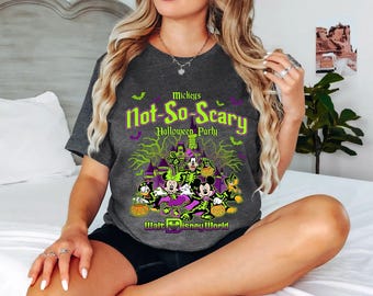 Vintage Disney Halloween 2026 Shirt, 2026 Mickey Not So Scary Halloween Party, Halloween Family Matching Shirts, Disney Halloween Trip Shirt