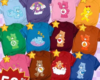 Care Bears Kostüm-Shirt für Erwachsene und Kinder, Care Bears Gruppen-Shirt, Care Bears Partner-Shirt, Gruppenkostüm Care Bears, Halloween-Kostüm 2026