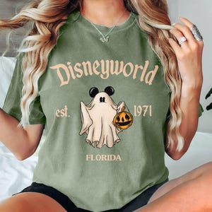 Retro Disneyworld Est 1971 Halloween Shirts, Mickey Ghost Shirt, Disney World Halloween Shirt, Disney Halloween Tee, Mickey Halloween Shirt