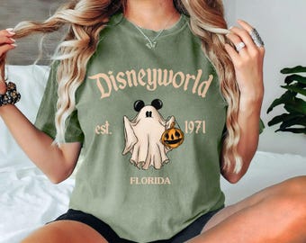 Retro Disneyworld Est 1971 Halloween Shirts, Mickey Ghost Shirt, Disney World Halloween Shirt, Disney Halloween Tee, Mickey Halloween Shirt