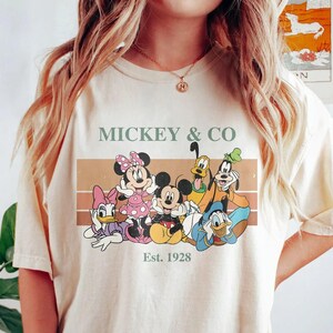 Vintage Mickey & Co 1928 Shirt, Disneyworld Shirt, Disneyland Shirt, Disney Family Matching Shirt, Retro Disney Shirt, Disney Trip Shirt