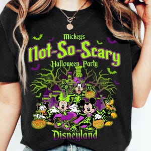 Vintage Disneyland Halloween 2025 Shirt, Disney Halloween Trip Shirt, Mickey Not So Scary Halloween Party, Halloween Family Matching Shirts