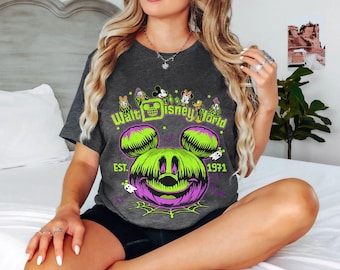 Retro Disneyworld Halloween 2026 Shirt, Disney Halloween Family Shirt, Mickey's Not So Scary Halloween Party, Mickey And Friends Skeleton