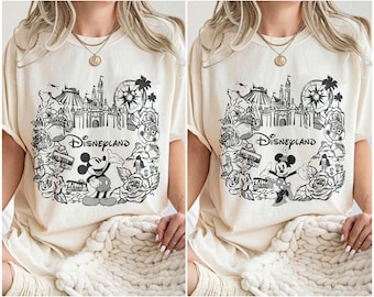 Camiseta vintage de Mickey y Minnie de Disneyland, camiseta de pareja de Disney, camiseta de Disneyland fundada en 1955, camiseta de viaje a Disney, camiseta de Disney, camiseta de Disneyworld