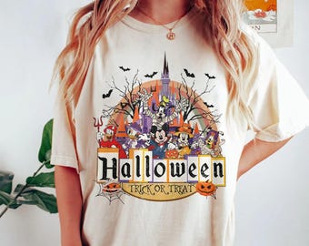 Camiseta vintage de Halloween de Disney, camiseta a juego de Halloween de Disney, camiseta de fiesta de Halloween, camiseta retro vintage de Halloween