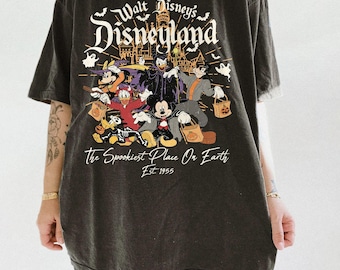 Camiseta vintage de Halloween de Walt Disney, Disneyland, Mickey y sus amigos, fiesta de Halloween de Disney 2026