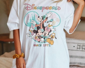Vintage Disneyworld Est 1971 Shirt, Magic Kingdom Shirt, Kinder Disney Shirt, Disney Trip Shirt, Disneyland Shirt, Mickey und Freunde Shirt