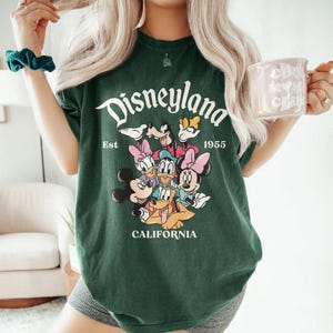 Retro Disneyland California Shirt, Disneyland Est 1955 Shirt, Disney Vacation Shirt, Mickey And Friends Shirt, Retro Walt Disney Shirt