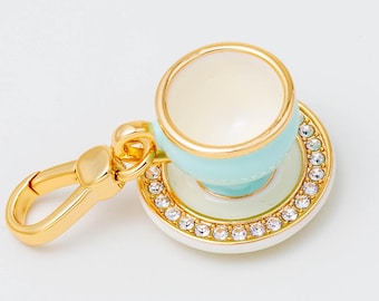 18k Gold Filled Enamel CZ Cup Charms Juicy Coutur Style charms JC86