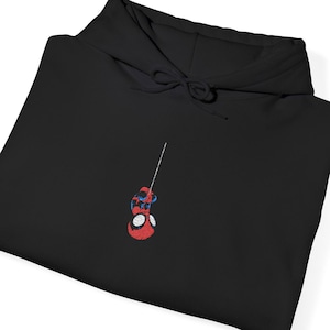 Spider Man Embroidered Hoodie, Marvel Superhero Comics Gift, Unisex Pullover Sweatshirt, Cosplay Costume, Peter Parker Movie Fan Apparel image 1