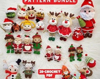 Amigurumi Crochet Pattern Bundle: Christmas Holiday Plush Toys (PDF Pattern)