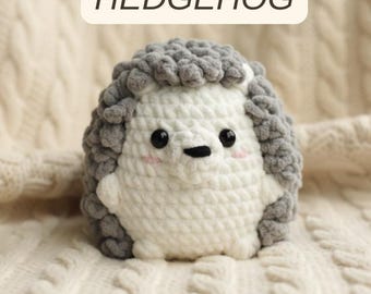 縫わずに作れるハリネズミのぬいぐるみパターン、初心者向け編みぐるみ