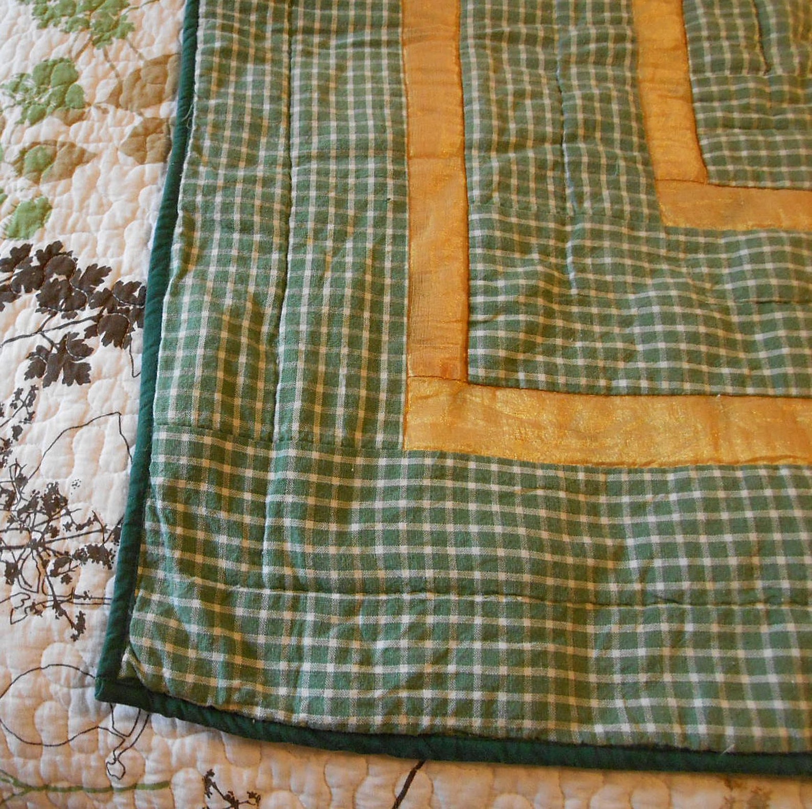 Lovely MAGNOLIA QUILTED Lap Robe or Small Bed Cover Handmade Etsy