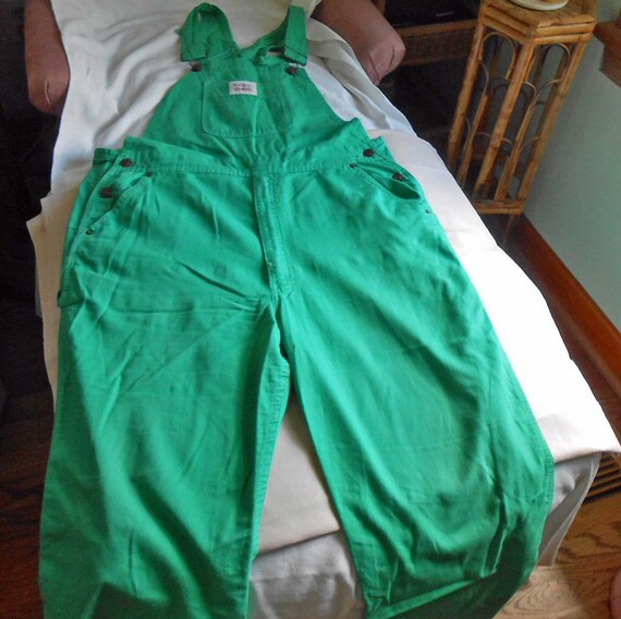 LONDON JEAN OVERALLS Blue Denim Vintage Victoria Secr… Gem