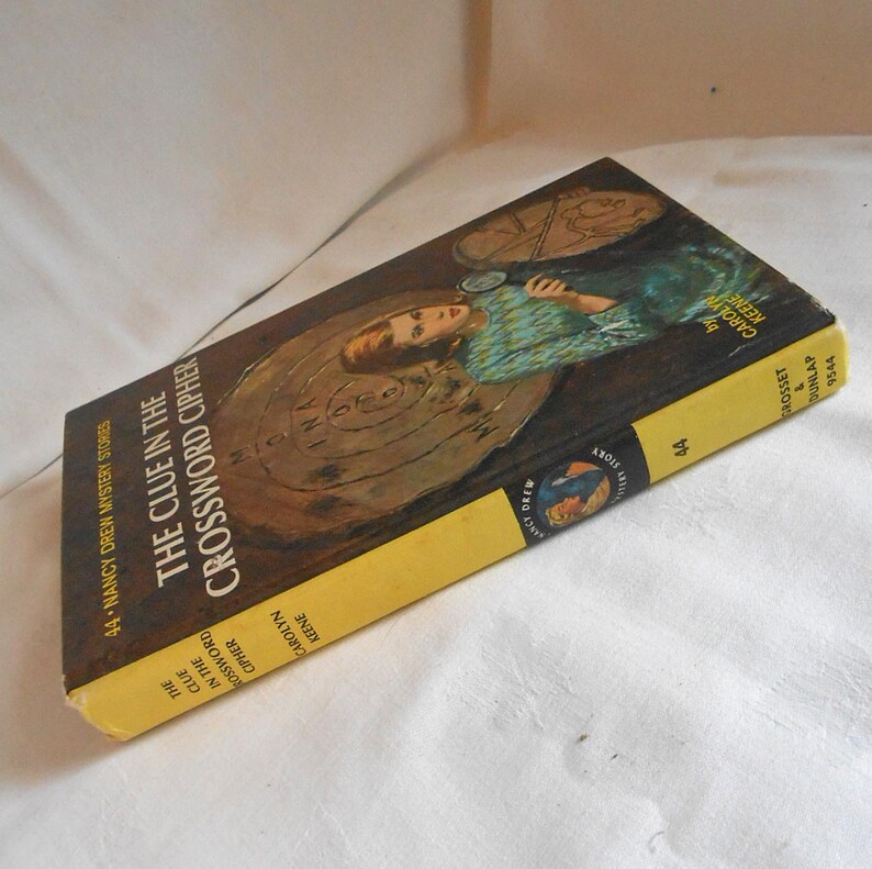 Nancy Drew CLUE in CROSSWORD CIPHER Book Wooden Plaque Etsy