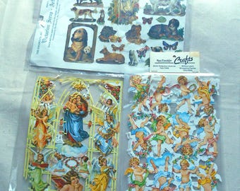 Die Cut Scrap for Junk Journals Crafts Collage 5 Unused Vintage Pages on Paper Frames