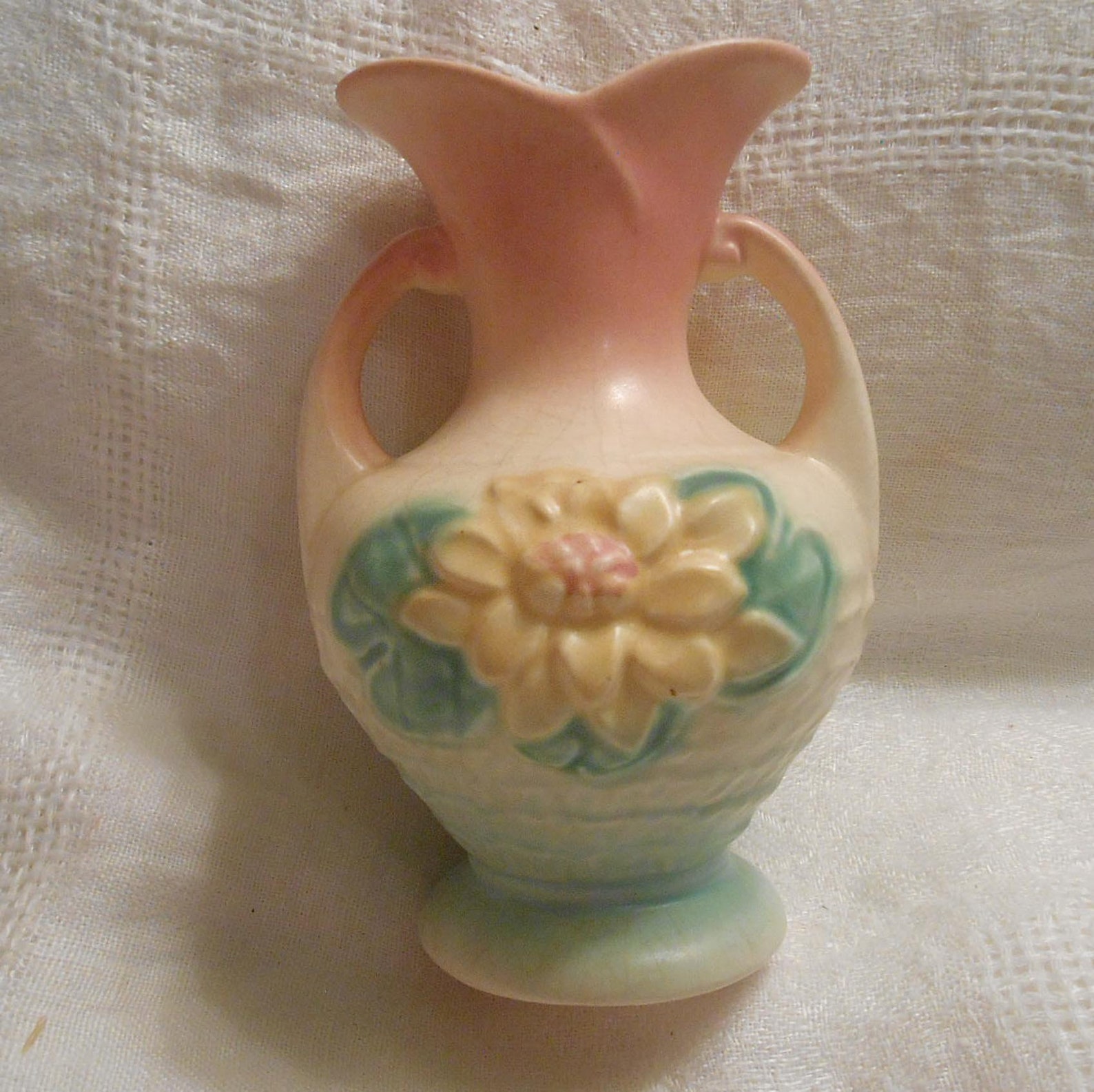 BUTTER YELLOW MCCOY Pottery Rectangle Planter Raised Wavy Etsy