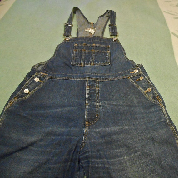LONDON JEAN OVERALLS Blue Denim Vintage Victoria Secr… Gem