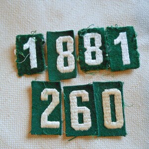 Girl Scout Lot Embroidered Merit Badges Pins Numbers 1950s/60s image 2