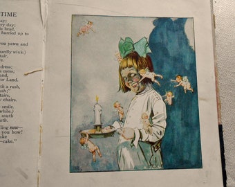 Junk Journal Gigglequicks Scrap Pages 1918 Sarg Art Color Litho Prints Collage Crafts