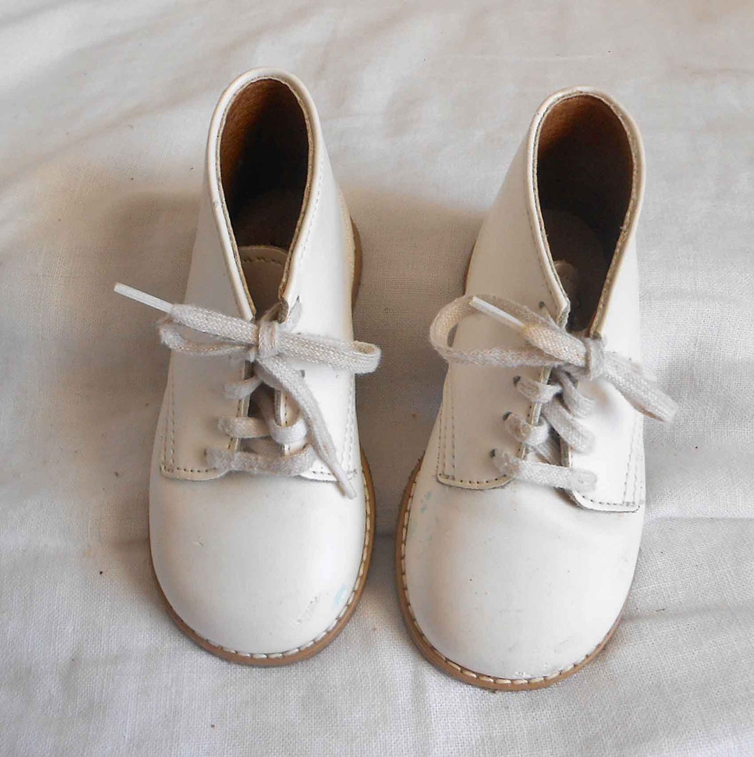 Step and Stride LEATHER BABY SHOES White Toddler Trainers - Etsy