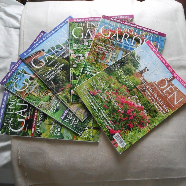 6 ENGLISH GARDEN Magazines 2014 Issues Flowers Icon Gardens Recipes Yard Decor Ideas Seasonal Inspirations Keeper Finds Buy 1 or All