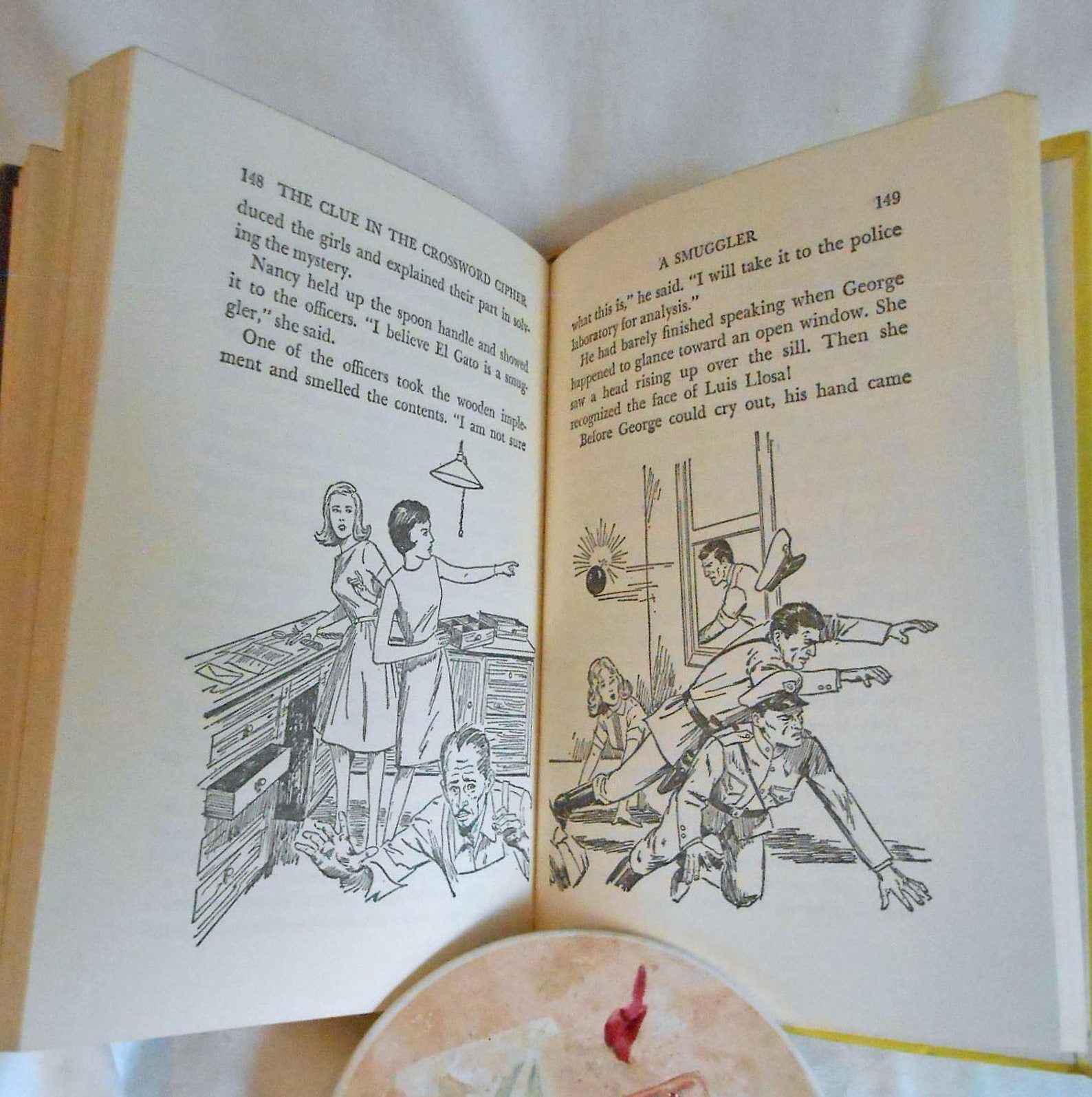 Nancy Drew CLUE in CROSSWORD CIPHER Book Wooden Plaque Etsy