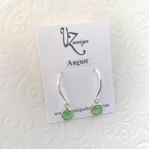 Birthstone earrings, birthstone charm earrings, silver earrings charms, birthday stone earrings gift ideas, gifts for her, charm earrings