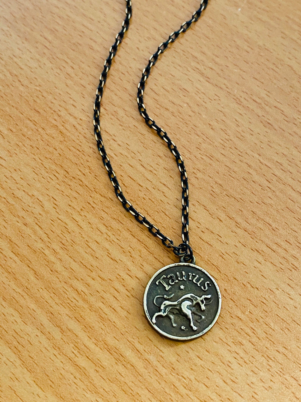 Taurus Horoscope Zodiac Necklace Taurus necklaces Astrology | Etsy